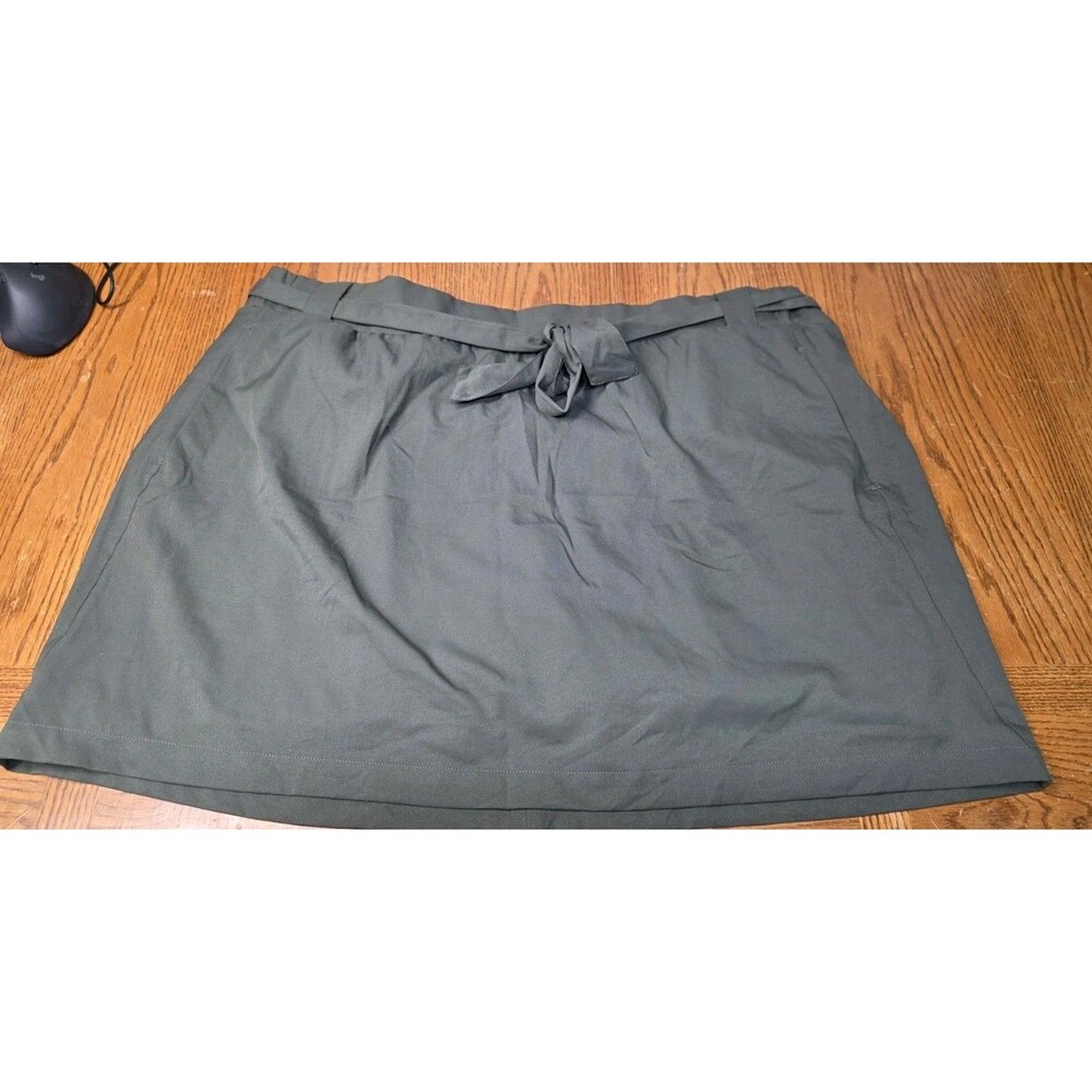 St John's Bay Dark Green Pull-On Skort Plus Size 3X